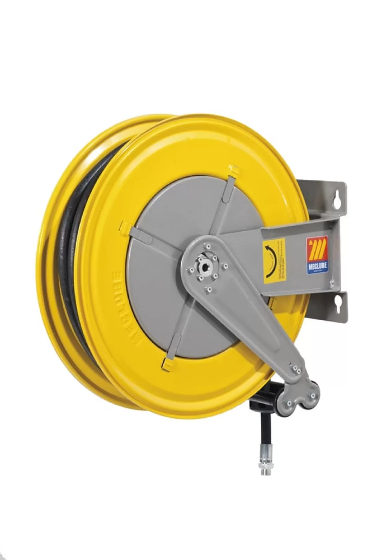 MECLUBE FIXED AUTOMATIC HOSE REEL FOR AIR-WATER 3/4" X15 070-1402-515 CF-550 IN PAINTED STEEL | CEALING - WALL | MADE IN ITALY