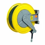MECLUBE FIXED AUTOMATIC HOSE REELS IN STEEL BODY FOR AIR-WATER F-555 070-1502-430 1/2 INCH 30m M F1/2 in G - M1/2 in G 28 bar ITALY