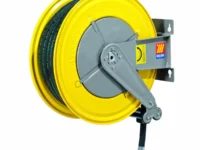 MECLUBE FIXED AUTOMATIC HOSE REELS IN STEEL BODY FOR AIR-WATER F-555 070-1502-430 1/2 INCH 30m M F1/2 in G - M1/2 in G 28 bar ITALY