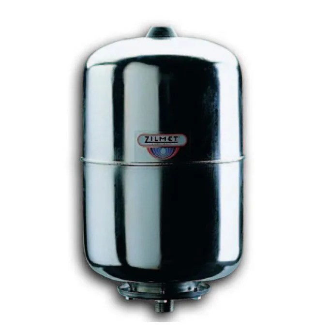 Zilmet Ultra Inox-Pro Vertical Stainless Steel Expansion Vessel - 10 Bar - 24Ltr