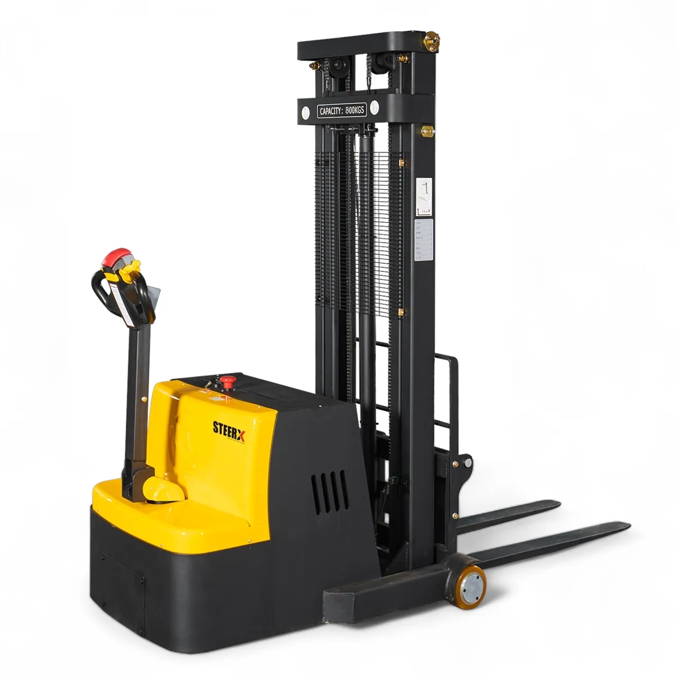 STEERX Counter Balance Stacker – Heavy Duty<br> <br>Model: SCB08I – 4500<br>Capacity – 800 Kg