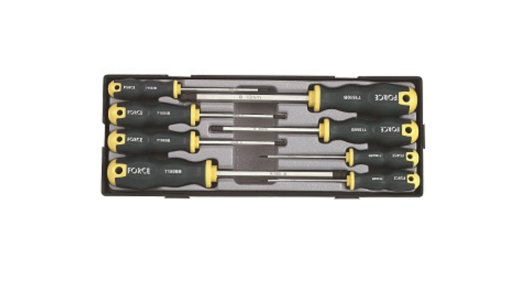 Force 8pc Hax ball point screwdriver set T20810B