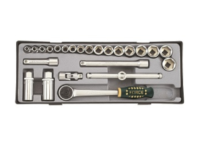 Force 24pc 3/8" 6pt Flank socet set T3251-72-5