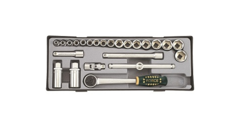 Force 24pc 3/8" 6pt Flank socet set T3251-72-5