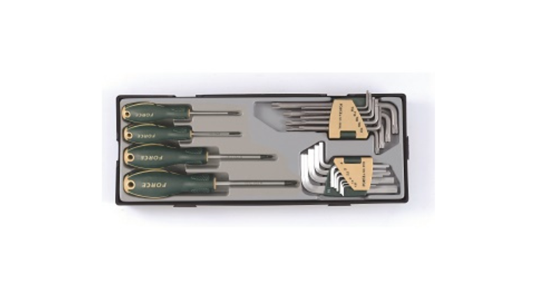 Force 23pc screwdriver & L key set T2234L