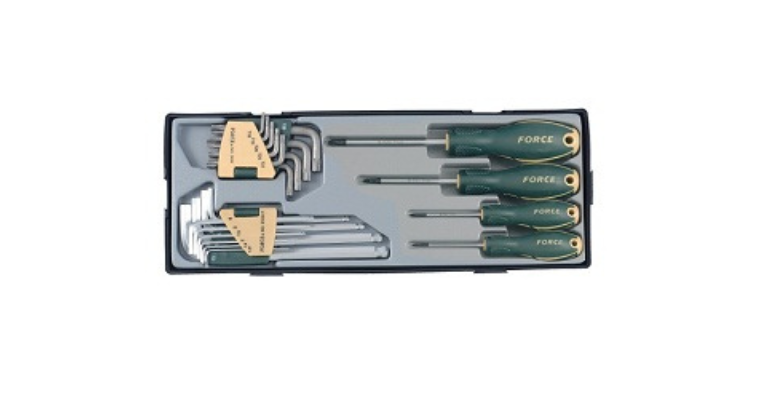Force 23pc screwdriver & L key set T2234LB