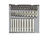 Force 33pc 3/8" 6pt Flank & star socket set T3331