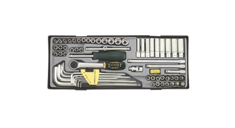 Force 65pc 1/4" Socket combination set T2641