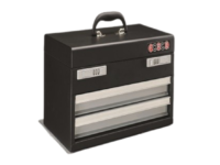 Force 2-Drawer black tool lockable chest with top lid 50222S