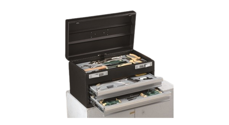 Force 9-Drawer black tool chest with top lid 50229S