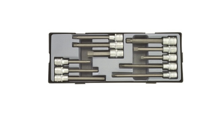 Force 11pc 1/2" Mixed socket bit set T4116