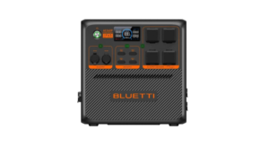 Bluetti AC240P 1843Wh Portable Power Station, 2400W Pure Sine Wave Inverter, 3600W Power Lifting, LiFePO4 Battery, 1200W Solar Input, IP65, 100W USB-C, Expandable with 4 B210, Black | AC240P