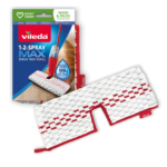 Vileda 1-2 SprayMax mop refill – double-sided microfibre technology