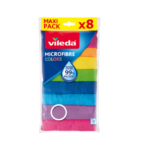 Vileda Multi-purpose cloth with microfibre colors 8 pcs