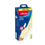 Vileda Natural Latex 40+10 – Powder-free rubber gloves