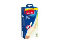 Vileda Natural Latex 40+10 – Powder-free rubber gloves