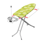 Vileda Perfect 2in1 Plus - Adjustable Extra Wide Ironing Board with Steam Generator Rest, Plug Socket and Cable Holder