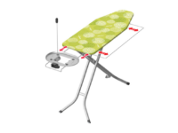 Vileda Perfect 2in1 Plus - Adjustable Extra Wide Ironing Board with Steam Generator Rest, Plug Socket and Cable Holder