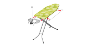 Vileda Perfect 2in1 Plus - Adjustable Extra Wide Ironing Board with Steam Generator Rest, Plug Socket and Cable Holder